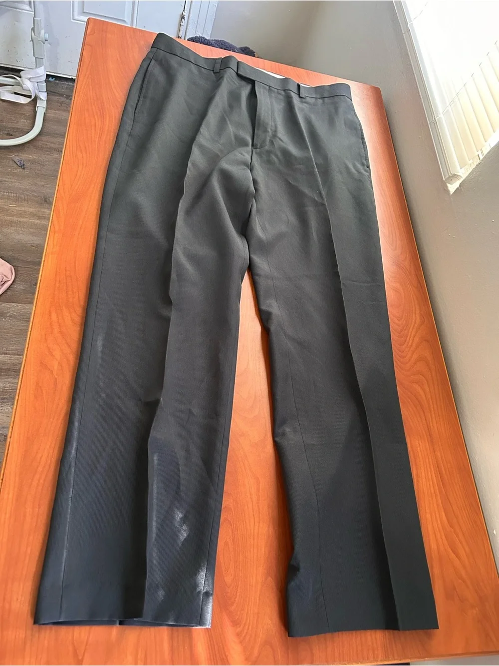 Men's Black Dress Pants - Classic Straight Fit